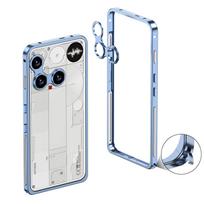 Dėl Nothing Phone 3 3A Pro dėklo Madingas metalinis rėmelis Smulkių skylučių lęšis Odai draugiškas Atsparus smūgiams dangtelis Dėl Nothing Phone 3 Funda Aluminum Alloy&Nothing Phone (3)