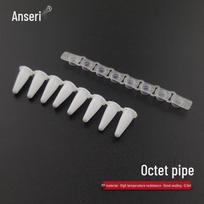 Flat Cap 8-Strip PCR Tubes