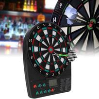 Electronic Dartboard Set Automatic Scoring Soft Tip Dartboard with Multiple Game Modes for Family Entertainment gray