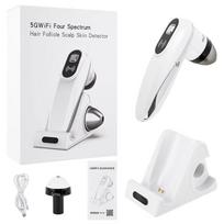 5G WiFi HD Hair Follicle Scalp Skin Detector Dual Probes Wireless Charging App Control Beauty Salon Hair Inspection Camera Tools balta