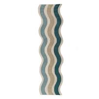 Rankų darbo mėlynos spalvos iš vilnos kilimas 80x300 cm Cascade Wool – Flair Rugs