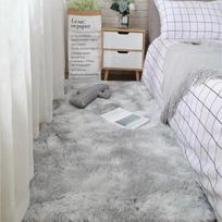 soft bedside carpet living room carpet bedroom soft bedside carpet window carpet winter warm floor mat door mat home deco 60X90CM (2X3FT gray