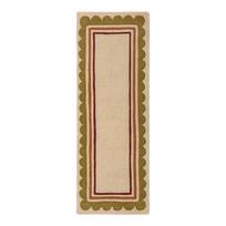 Rankų darbo natūralios spalvos iš vilnos kilimas 80x230 cm Lois – Flair Rugs