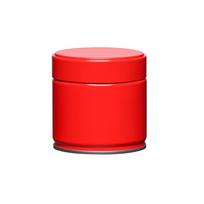 Portable Tinplate Tea Tin Large Capacity Moisture-proof Sealed Tea Can Round Storage Box for Home&Travel mėlyna