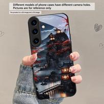 Moonlight Fairy Trail For Samsung Galaxy S20 S21 S22 S23 Plus S24 FE S25 Ultra S26 Edge S25+ S20+ S22+ Black Glass Phone Case Galaxy S26