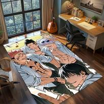 Jujutsu Kaisen Polyester Area Carpet Non Slip Rug Anime Floor Mat Living Room Bedroom Decor -QJY 60x90cm