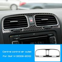 Carbon Fiber Dashboard Trim for VW Golf 6 GTI R 2008-2013 White balta