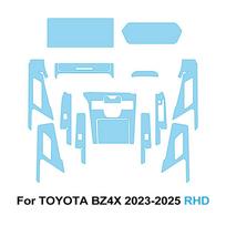 TPU apsauginė plėvelė automobilio interjerui bZ4X 2023-2025 m. Automobilio iš anksto išpjauta PPF centrinės konsolės, medijos, prietaisų skydelio, navigacijos lipdukas for bZ4X 2023-25