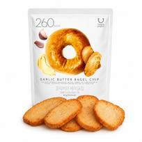 Olive Young Česnakinio Sviesto Beigelių Traškučiai Mažai Kalorijų Mažai Riebalų 60g #Garlic Butter Bagel*1pack orange