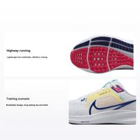 Nike Air Zoom Pegasus 40 Balti Tamsiai Karališki Rožiniai Moteriški Bėgimo Bateliai Photon-Dust Fierce-Pink Deep-Royal-Blue DV3854-105 36 white