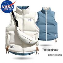 NASA MARVEL Reversible Stand Collar Vest XL balta