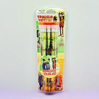 12pcs Italian Brainrot Tung tung  sahur Pencil With a pencil sharpener Student Stationery Make Child Love Learning Reward Gift beige