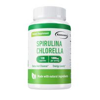 Xemenry Organic Spirulina/Chlorella Supplement, 1800mg, High Purity, Suitable for Both Men and Women 120*1