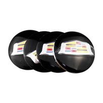 4 vnt. Aliuminio 56 mm Automobilio Logotipo Ratlankio Centro Lipdukas Cadillac XLR BLS Seville ATS CTS DTS STS SLS SLR Escalade Deville XT5 CT6
