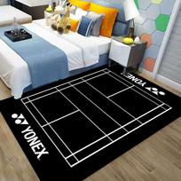 1pcs Multi-color Badminton Sports Carpet Bedside Nonslip Rug Living Room Decor Lounge Sofa Area Rug Sports Lover Kid's Gift 40x60CM