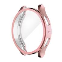 Case for Samsung Galaxy Watch 4 5 6 7 40mm 44mm Protector Soft Cover Silicone TPU Bumper Screen Protection Full Accessories for Watch 6 47 mm rožinė