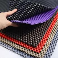 Car Floor Mats Latex Waterproof Non-Slip Pvc Silicone Rubber Car Mats Can Be Cut to Size for Business Vehicles and Vans Single Piece 60* 35cm One Piece, Default Black