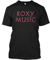 Nauja! Populiarus Roxy Music Angliškas Grafinis Menas Retro Vintage Logotipas Marškinėliai S-5XL L black