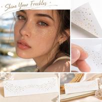 Gold Foil Freckle Stickers with - Temporary Body Decals for Party Use One Size auksas