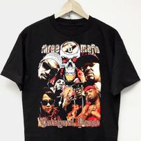 Three 6 Six Mafia vintage-look 90s rap tee band merch hip hop streetwear t shirt S black