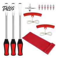 Professional Tire Bead Breaker Carbon Steel Spoons Tool Set, Tools Include 3 Pieces Spoons, 2 Rim Automotive Repair Equipment Protector, 1 Piece 12pcs