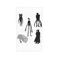 Siren head, breaking news, witch dr, bridge worm, cartoon cat Soft Face Towel Quick Dry Pool Bath Cotton Towels Absorbent W30*H60(CM)
