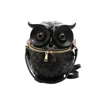 Small-scale Cross-body Bag, Handbag, Shoulder Bag, Owl-shaped Embossed Box Bag One Size juoda