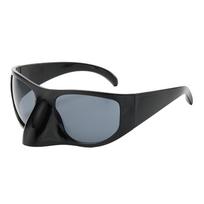 Y2k Futuristiniai Saulės Akiniai Suaugusiems Unisex Karnavalai Naktinis Klubas Fotografavimosi Akiniai Subkultūros Akiniai Apsaugantys nuo Saulės Reikmenys 5 black