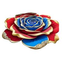 Floral Plush Floor Mat 3D Mat Non-Slip Absorbent Visual Flower Shaped Bath Floor Rugs for Bedroom 100cm
