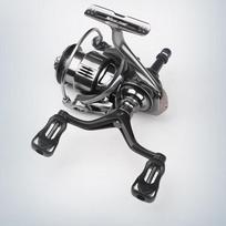 IOSN Carbon Ultralight Spinning Fishing Reel 1000S Shallow Spool, Double Handle, Balance Bar