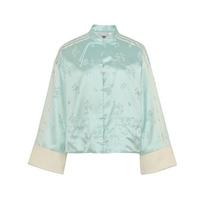 Adidas Originals Laisvalaikio Austa Stovimos Apykaklės Dryžuota Sportinė Striukė Moteriškos Striukės KY5742 L gray