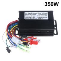 36V 48V 20A Sinusinės bangos bešepetėlio variklio valdiklis - 350W-500W E-dviratiui, Suderinamas su SM jungtimis black