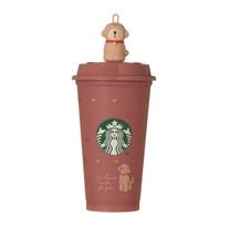STARBUCKS Staba Valentine 2026 Color Changing Reusable Cup 473ml + Dedicated Drink Hole Cap Bearista Set VT2026