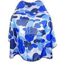 New Barber Hairdresser Camouflage Aprons Anti Static Haircut Capes Professional Barbershop Waterproof Aprons Shawls Salon Tool mėlyna