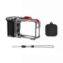 For Insta360 Ace Pro/Ace Pro 2 Camera Grip Quick-Release Aluminum Alloy Cage, Portable Hand Frame Shutter Kit for insta 360 ace 2 gray