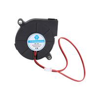 50mm x 15mm Blower Fan 5V 12V 24V 5015 Oil Bearing for DC Brushless Cooling Turbo Fan 2 Pin 15cm Cable for 3D Printer Ac raudona