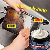 Multi-functional Metal Polishing Paste, for Kitchen Use, with a Natural Low-odor Formula. Polish That Easily Removes Rust from U 1 brown