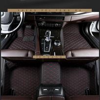 Floor Mats for Hyundai Elantra, Langdong, Yue Na, IX25, IX35, Ling Dong, Rui Na, and Sonata Quilted Single Driver Black Red Line
