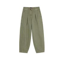 Timberland SS26 Kvėpuojantys Vienspalviai Mygtukais Darbiniai Kelnės Moteriškos kelnės A42NF590 31 gray