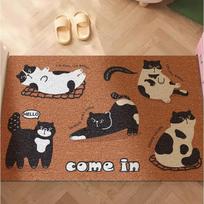 Cartoon Entry Door Floor Mat, Wear-Resistant Silk Ring Foot Pad, Easy To Take Care Of, Anti-Skid Pad At The Entrance 40*60cm