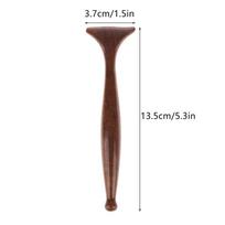 Health Care Sandalwood Gua Sha Board Stick Therapy Massage Stick Lymphatic Drainage Massage Scraping For Relaxation And Recovery brown