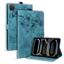 Applicable to iPad Air 13 inch 2026 tablet leather case Pro 11 inch Sakura cat embossed card holder mini7 ipad mini6 žalia