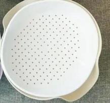 Multi-purpose Mini Double Layer Drain Basket for Water Washing Fruit and Vegetables Hanging Dish Drainer