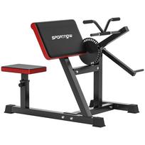 Bicepsų ir tricepsų treniruoklis 2 viename su reguliuojama sėdyne ir alkūnių atrama namų sporto salei 105 x 95 x 80 cm