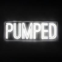 LED neoninė iškaba „Shots Pumped Brand Board“ su ES adapteriu