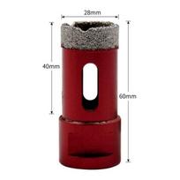 M14 6-28 mm betono granito marmuro skylė atvira vakuuminiu lituotu deimantiniu grąžtu 28 mm