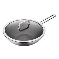 ZWILLING Moment 30cm Stainless Steel Honeycomb Wok