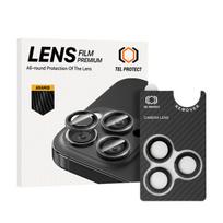 Grūdinto stiklo Tel Protect 3D Lens Aramid Series kameros apsauga iPhone 17 Pro / 17 Pro Max (3 objektyvai komplekte)