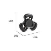 Stainless Steel Horizon EDC Fidget Spinner Toy Stainless Steel - Anxiety Stress Relief Focus Gyro Hand Spinner for Office Desk sidabras