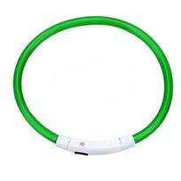 Led šunų antkaklis Šviečiantis USB kačių šunų antkaklis 3 režimų LED apšvietimas šviečiančios praradimo prevencijos LED antkaklis šunims Naminių šunų priedai L(70CM)-1PC mėlyna